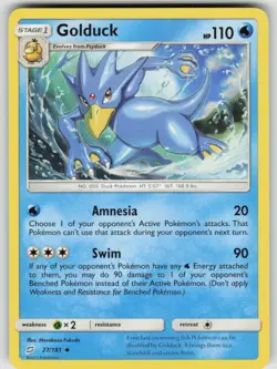 Golduck 27/181 Uncommon Team Up Pokemon Near Mint - Image 1