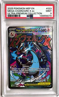 2025 POKEMON MEP EN MEGA CHARIZARD X ex ULTRA PREMIUM PSA mint 9 - Image 1