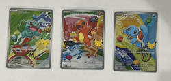 Pokemon First Partner Illustration Collection Series 1 Kanto Gen 1 Starters NM - Image 1
