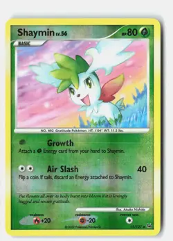 Shaymin 15/127 HOLO Rare Platinum Pokemon Reverse Holo HP Atsuko Nishida - Image 1