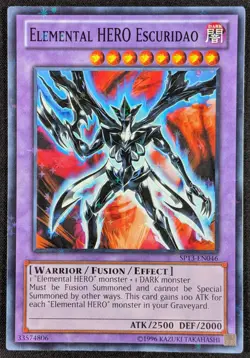 Elemental Hero Escuridao 1996 Starfoil Rare Yugioh Card SP13-EN046 (NM) - Image 1