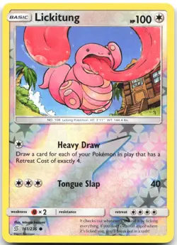 Lickitung 161/236 Common Unified Minds Pokemon Reverse Holo Near Mint - Image 1