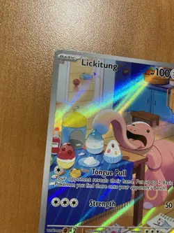 Pokemon Lickitung Temporal Forces Illustration Rare Full Art 180 NM Fast Ship - Image 5