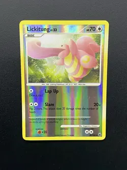 Lickitung 39/100 Pokemon Diamond & Pearl Majestic Dawn Reverse Holo 2008 - Image 2
