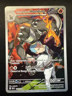 Team Rocket's Houndoom IR 191/182 Near Mint Destined Rivals POKEMON NM - Image 1