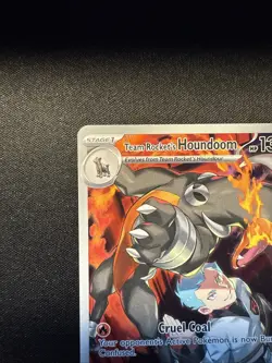 Team Rocket's Houndoom IR 191/182 Near Mint Destined Rivals POKEMON NM - Image 2