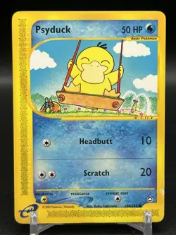 AQUAPOLIS PSYDUCK 104/147 Vintage Pokemon TCG WOTC E-reader LP/MP - Image 1
