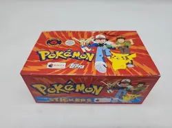 1999 Topps Merlin Pokemon Box, 100 Sticker Packs, 600 Stickers Total Vintage - Image 1