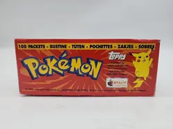 1999 Topps Merlin Pokemon Box, 100 Sticker Packs, 600 Stickers Total Vintage - Image 5