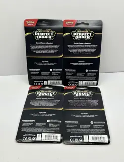 (4) Pokemon TCG Mega Evolution Perfect Order Checklane Blister Pack Makuhita 820650853319 - Image 2
