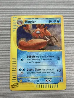 Pokemon TCG - Kingler - Expedition Base Set 15/165 - Reverse Holo - Image 1