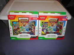 2 Pokemon TCG First Partner Illustration Collection Series 1 BOXES New Sealed!!! - Image 1