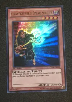 Yugioh Gravekeeper's Spear Soldier LCYW-EN185 Ultra Rare 1st Ed NM - Image 1