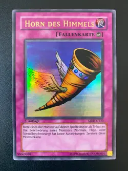 YUGIOH HORN DES HIMMELS OF HEAVEN ULTRA RARE MRD-G130 1ST EDITION GERMAN NM - Image 1