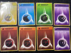 Vintage Pokemon Card Lot Japanese 90s Old Back + Energy Cards - Image 2
