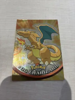 Pokemon Charizard #06 Holo Chrome Card Topps TV Series 1, Blue Logo, 1st Edition - Image 2