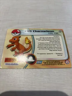 Pokemon Charizard #06 Holo Chrome Card Topps TV Series 1, Blue Logo, 1st Edition - Image 5
