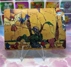 Pokemon Charizard Vintage Pocket Monsters Vending HOLO Prism Sticker 98 Nintendo - Image 1