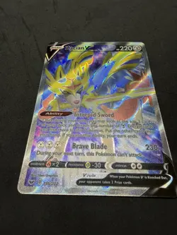 Pokemon TCG 2020 Sword & Shield Base Zacian V 195/202 - Image 3