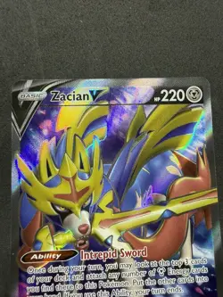 Pokemon TCG 2020 Sword & Shield Base Zacian V 195/202 - Image 4