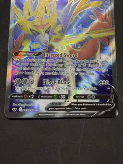 Pokemon TCG 2020 Sword & Shield Base Zacian V 195/202 - Image 5