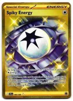 Spiky Energy 190/159 - 🌊 Journey Together Hyper Rare Pokemon TCG 🖤 - LP - Image 1