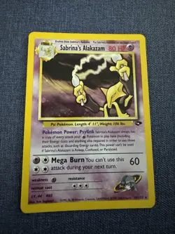 Pokemon Alakazam Gym Challenge Sabrina's Holo Rare Card 16/132 - Image 1