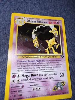 Pokemon Alakazam Gym Challenge Sabrina's Holo Rare Card 16/132 - Image 2