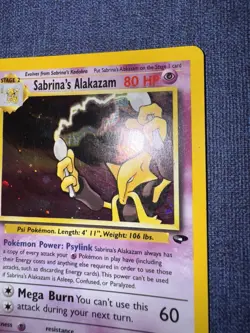 Pokemon Alakazam Gym Challenge Sabrina's Holo Rare Card 16/132 - Image 3