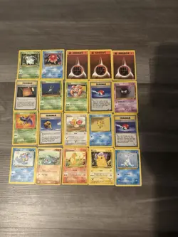 Vintage Pokemon Card Lot WOTC Sets (20 Cards) - Image 1