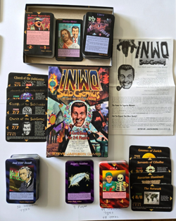 1995 Illuminati New World Order INWO Card Game LOT 270+ Trump ENOUGH IS ENOUGH - Image 3