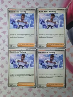 Pokemon Card Black Belt's Training - 145/159 ×4 - Journey Together - Playset - Image 1