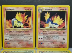 Vintage Pokemon Card Neo Genesis 2000 Starters Pack - Cyndaquil, Totodile Ect... - Image 3