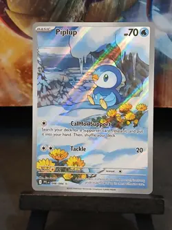 Piplup 098/094 Phantasmal Flames English Pokemon Card Illustration Rare - Image 2