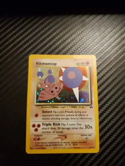 Pokemon TCG Hitmontop Neo Discovery Holo Rare Card 3/75 - Image 1