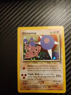 Pokemon TCG Hitmontop Neo Discovery Holo Rare Card 3/75 - Image 2