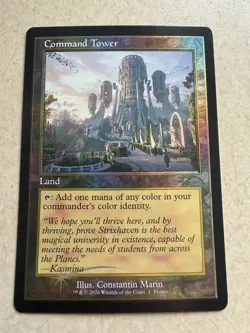 Magic The Gathering Retro Frame Command Tower Promo - AUTHENTIC WOTC - Image 1