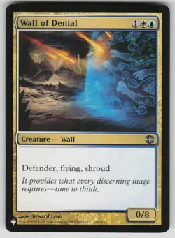 Wall of Denial Uncommon The List Reprints 16/145 MTG Near Mint 2020 - Image 1