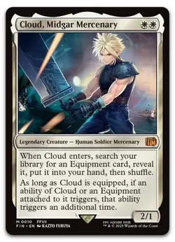MTG ~ Cloud, Midgar Mercenary ~ Final Fantasy ~ Near Mint - Image 1