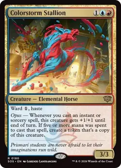 NM Colorstorm Stallion, MTG, Secrets of Strixhaven, Magic the Gathering, 180 - Image 1