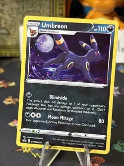 Pokemon Tcg: Umbreon Black Star Promo Holo Evolving Sky SWSH129 W/ Galaxy Swirl! - Image 2