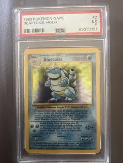 1999 Pokemon Game Blastoise Holo Psa 5 - Image 1