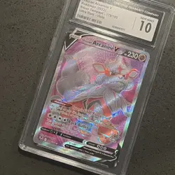 Pokemon TCG Hisuian Arcanine V 179/195 Silver Tempest Ultra Rare Holo CGC 10 - Image 3