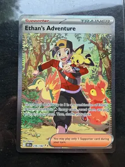 Pokemon Ethan's Adventure Full Art Trainer Destined Rivals 236/182 NM - Image 1