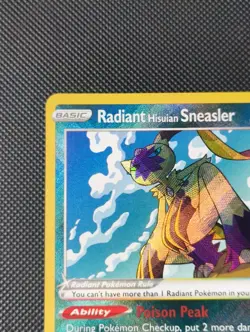 Pokemon Lost Origin Radiant Rare Hisuian Sneasler 123/196 - Image 2