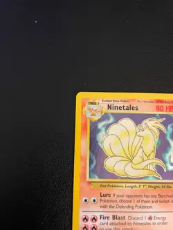Ninetales 12/102 Holo Base Set Unlimited Pokemon WOTC 1999 EN LP - Image 3
