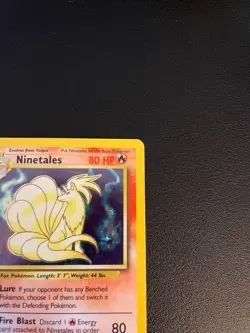 Ninetales 12/102 Holo Base Set Unlimited Pokemon WOTC 1999 EN LP - Image 4