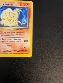 Ninetales 12/102 Holo Base Set Unlimited Pokemon WOTC 1999 EN LP - Image 5