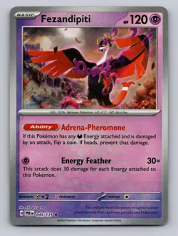 Fezandipiti (Master Ball Pattern) 045/131 SV: Prismatic Evolutions Pokemon NM - Image 1