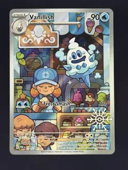 2025 Pokemon Holiday Calendar Vanillish Snowflake Stamp #190/182 - Image 1